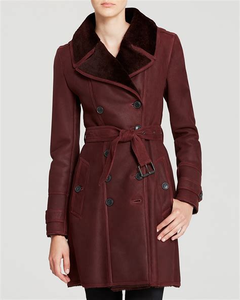 burberry brit feersdale shearling trench coat|Burberry trench jacket.